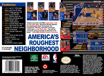 NBA Showdown (USA) (Beta) box cover back